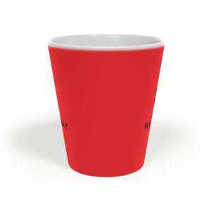 We The Bay Red Latte Mug, 12oz