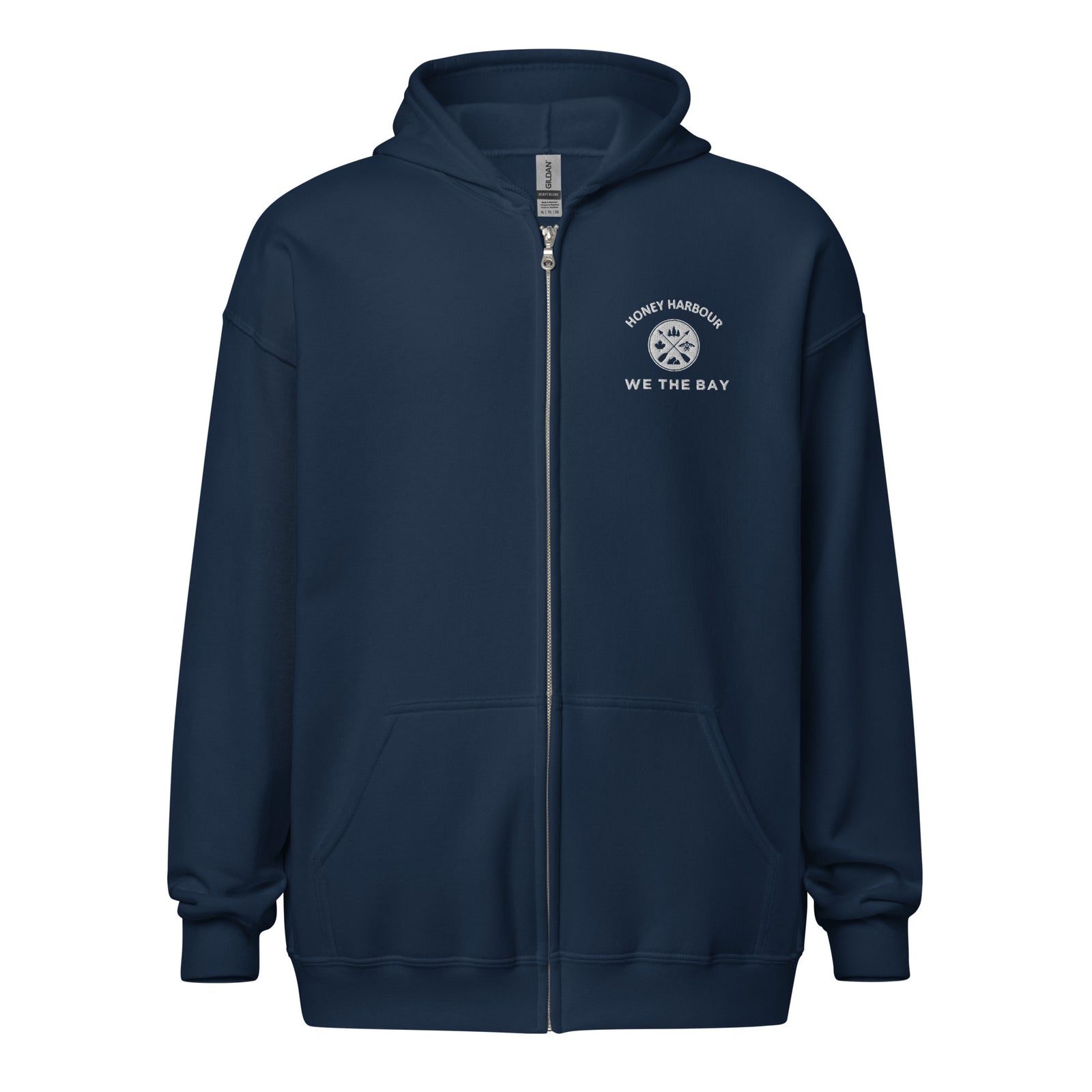 Embroidered Honey Harbour Zip Hoody
