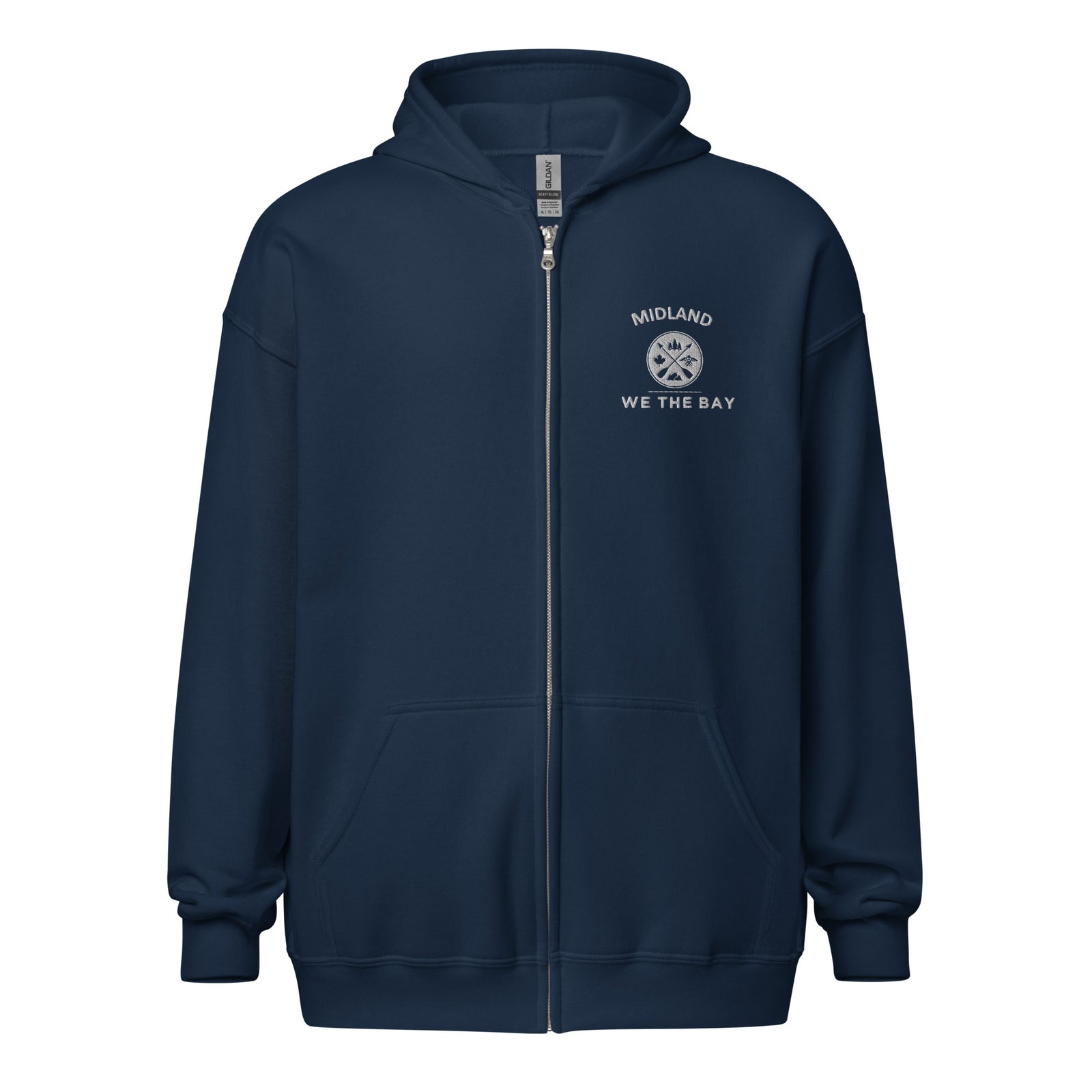 Embroidered Midland Zip Hoody