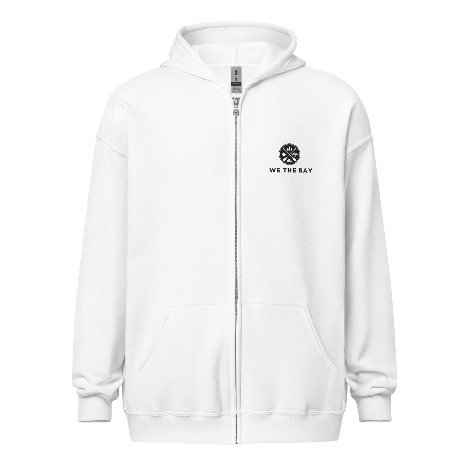 Embroidered We The Bay Zip Hoodie