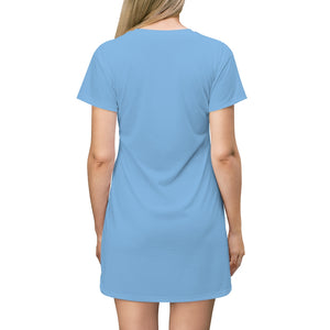T-Shirt Dress / Cover-up - Blue