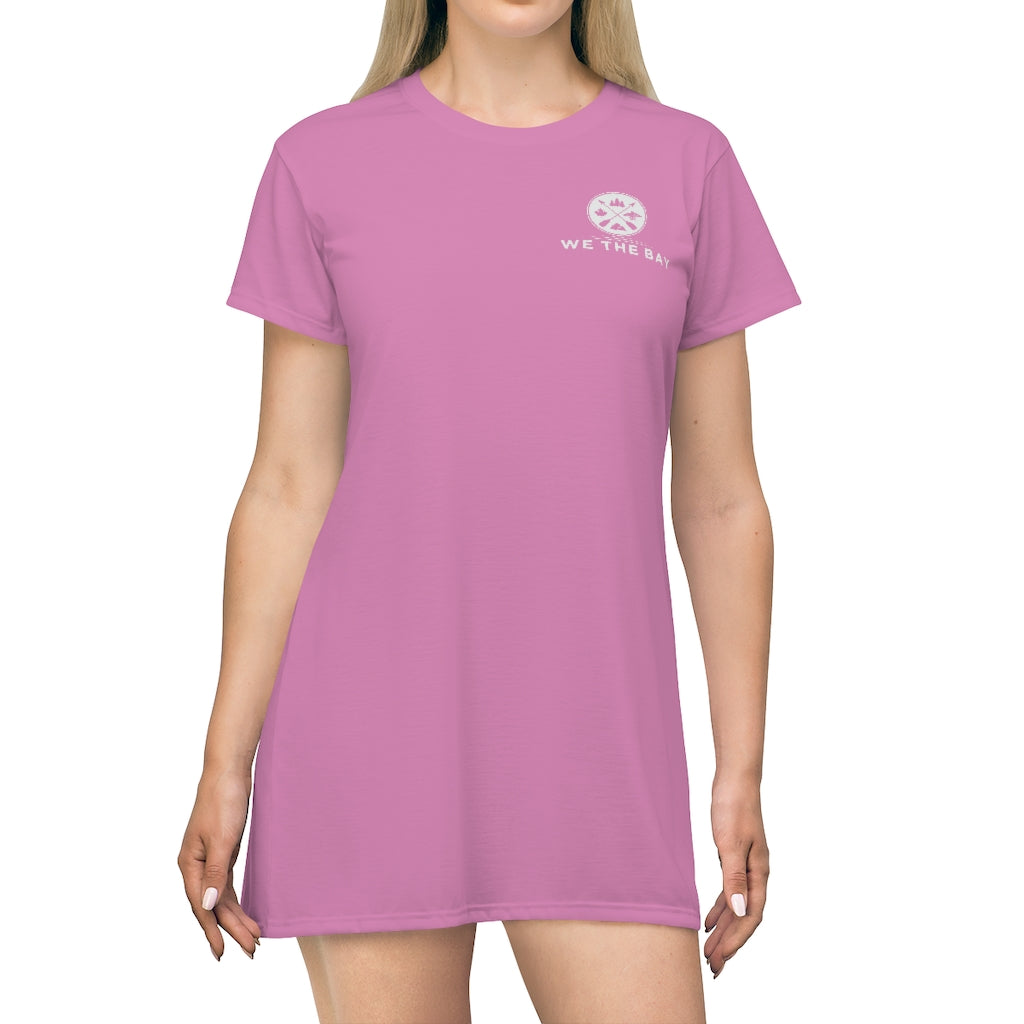 T-Shirt Dress / Cover-up - Pink