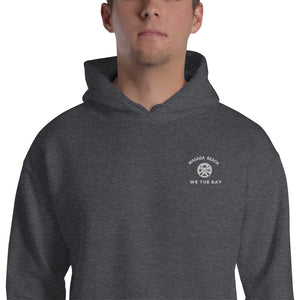Wasaga Beach Hoodie with embroidered We The Bay on left chest