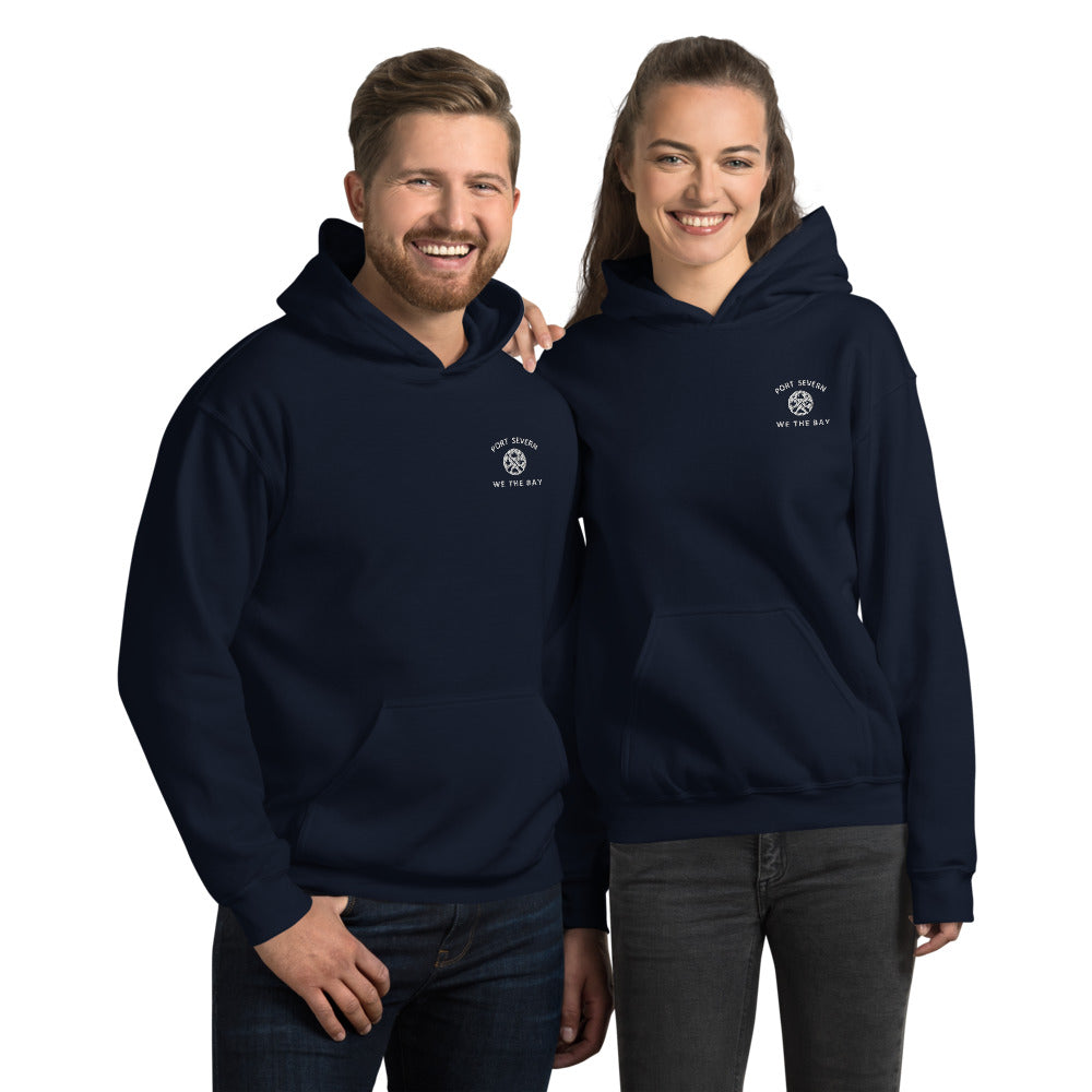Port Severn Hoodie with embroidered We The Bay on left chest