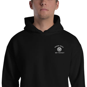 Wasaga Beach Hoodie with embroidered We The Bay on left chest
