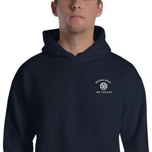 Wasaga Beach Hoodie with embroidered We The Bay on left chest